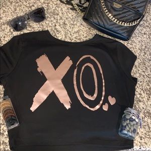 XO Valentines Crop Top